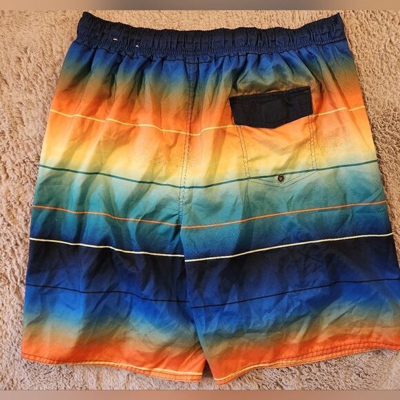 Laguna Swim Trunks Mens XL Multi Color Colorful Summer Beach Board Shorts Pocket - Picture 5 of 5